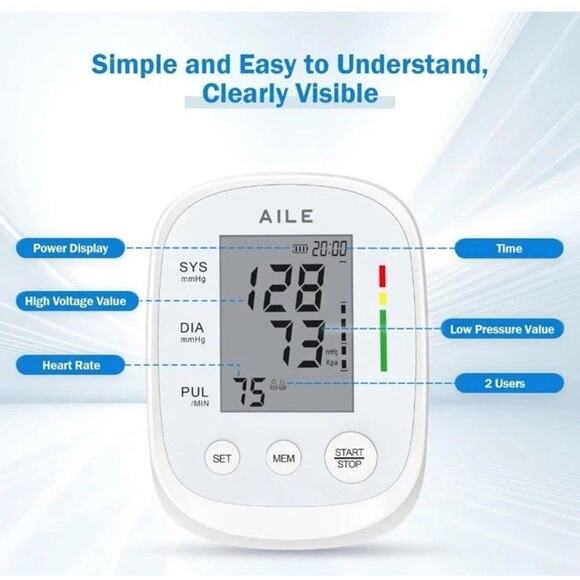 Aile X5 Electronic Sphygmomanometer | Blood Pressure Cuff - Picture 2 of 6